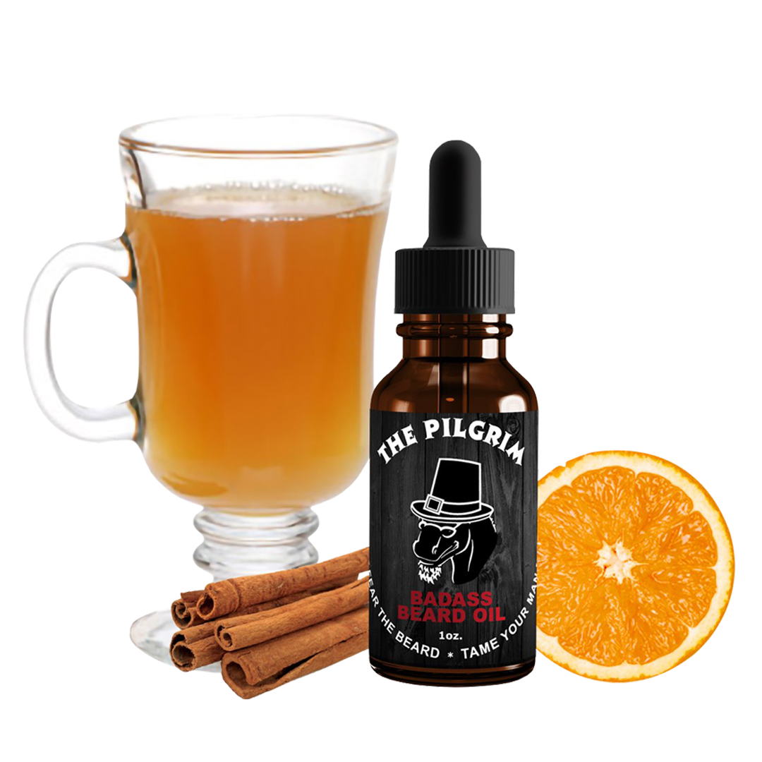 beard oil, badass beard care, the pilgrim