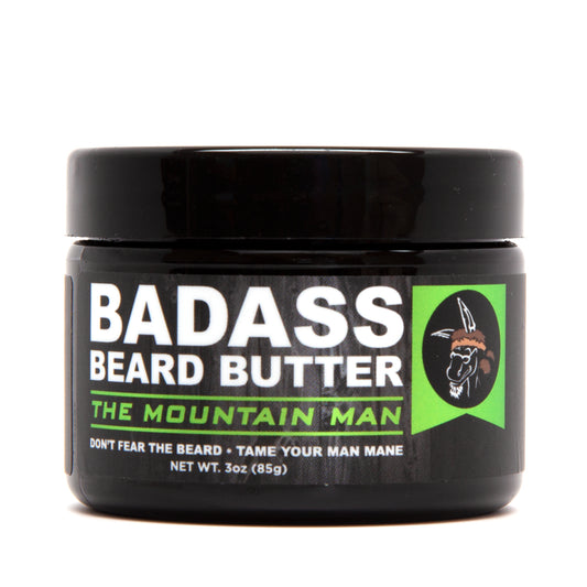 beard butter, badass beard care, mountain man