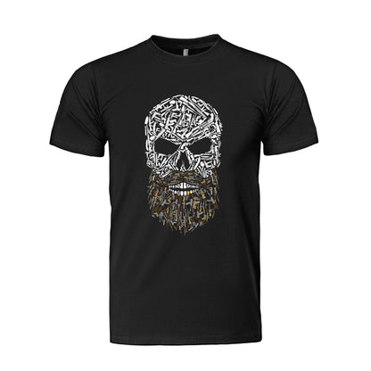 Skull Beard T-Shirt - Black
