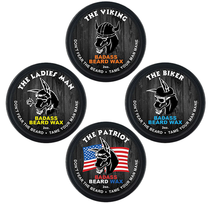 Badass Beard Wax 4 Pack