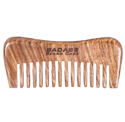 Hand Carved Sandalwood Beard Comb