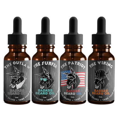 Badass Beard Oil 4 Pack