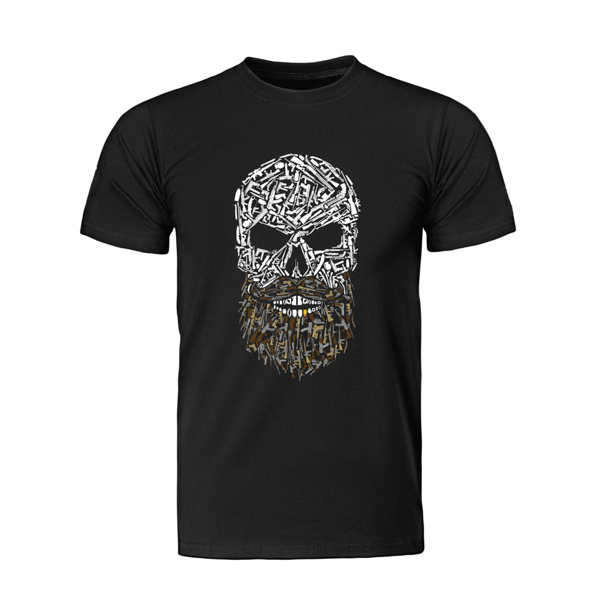Skull Beard T-Shirt - Black