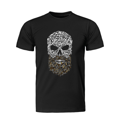 Skull Beard T-Shirt - Black