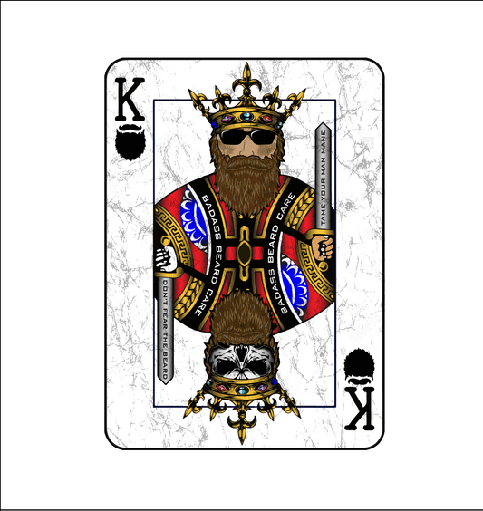 King of Beards Sticker