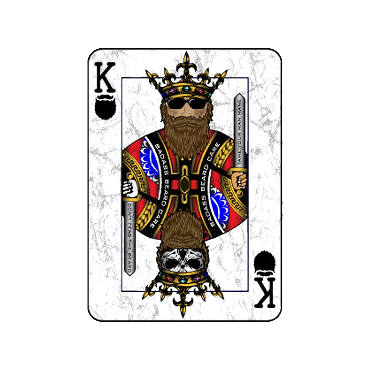 King of Beards Sticker