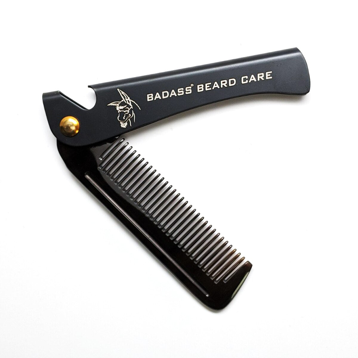 ox horn folding comb, badass beard care