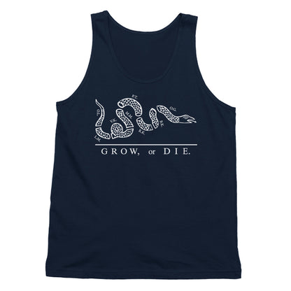 Grow or Die Tank - Navy Blue