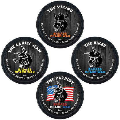 Badass Beard Wax 4 Pack