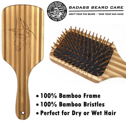 Wood Bristle Beard Brush
