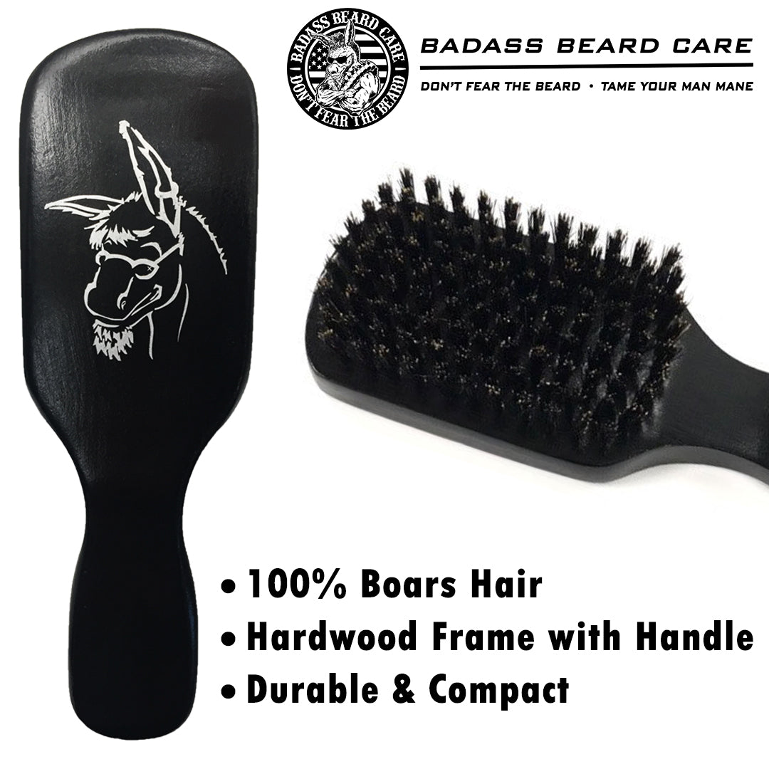 Boars Hair Beard Brush with Handle