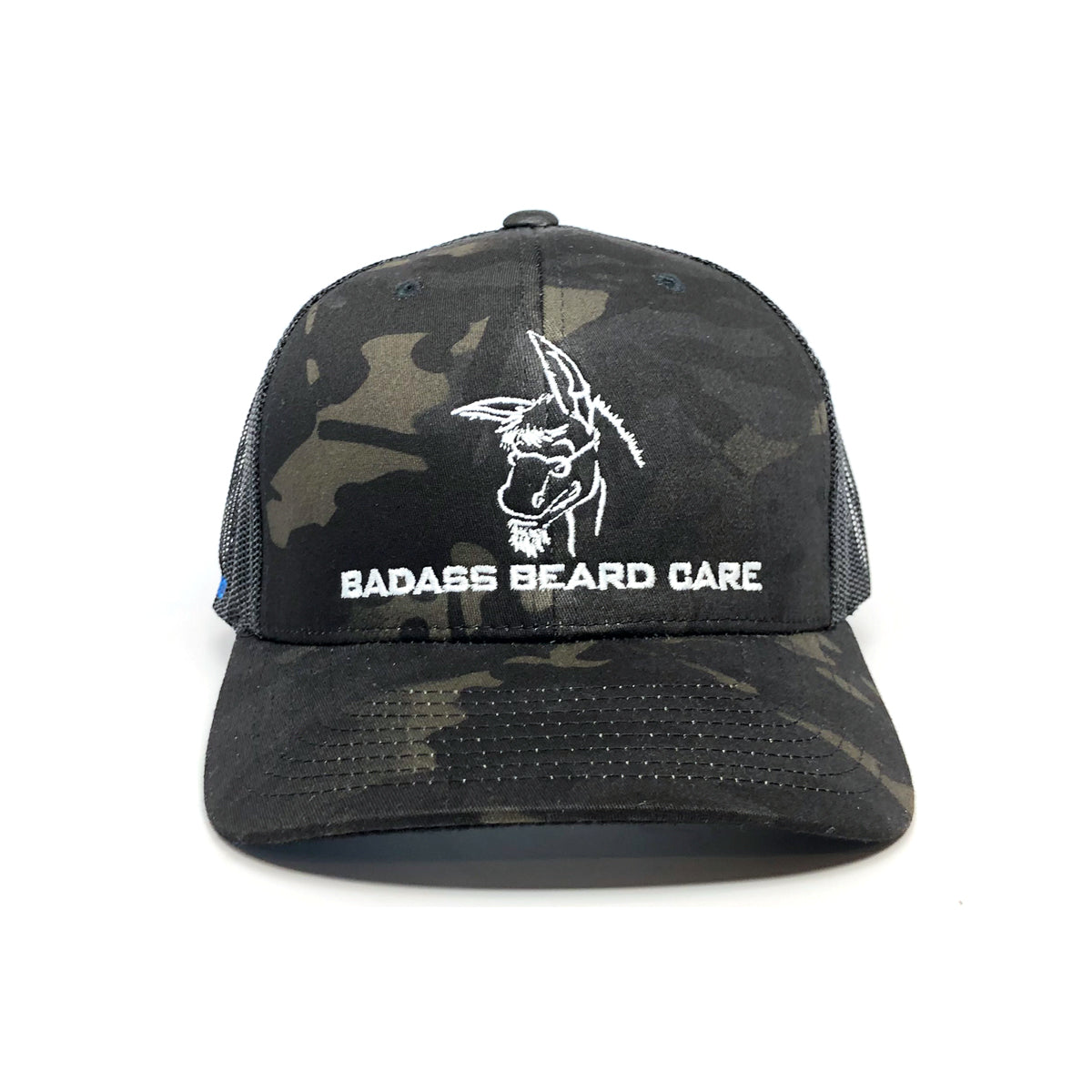 BABC Embroidered Trucker Hat Black Multi-Cam