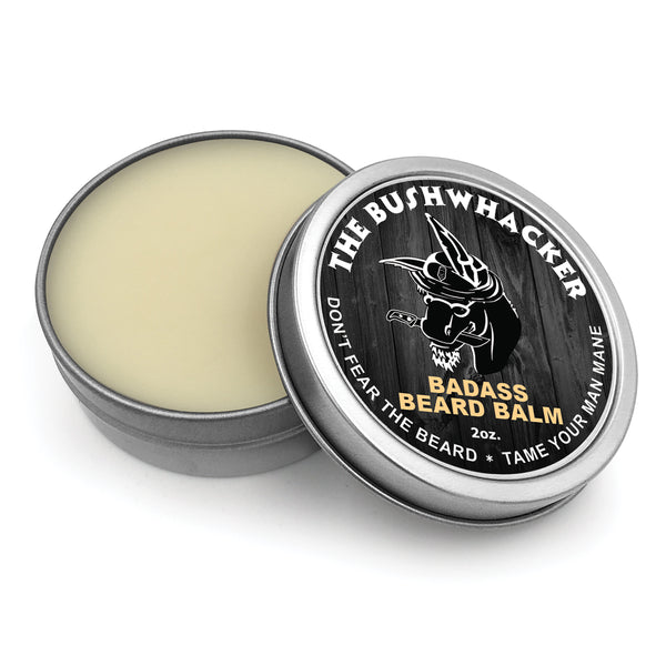 Badass Beard Balm Hand Crafted Premium Ingredients, Bushwacker Scent