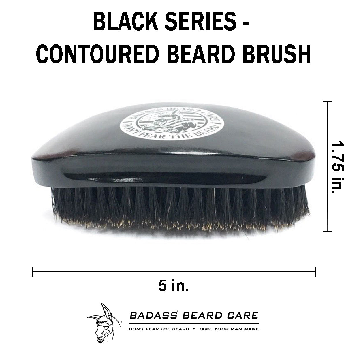 Contoured Boars Hair Beard Brush