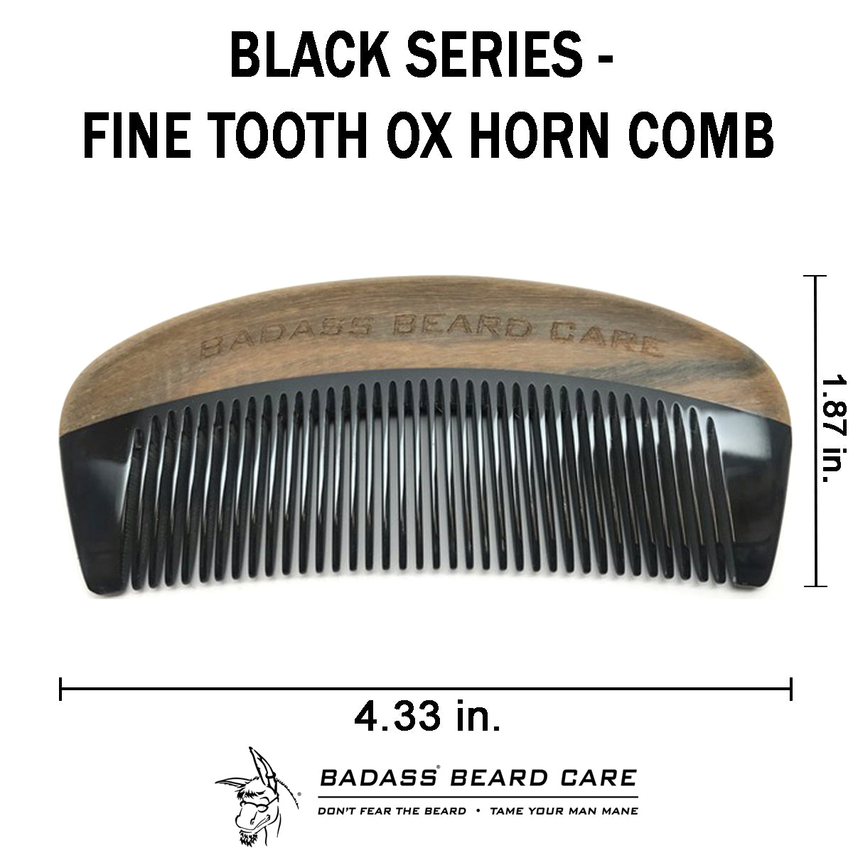 Fine Tooth Ox Horn Comb