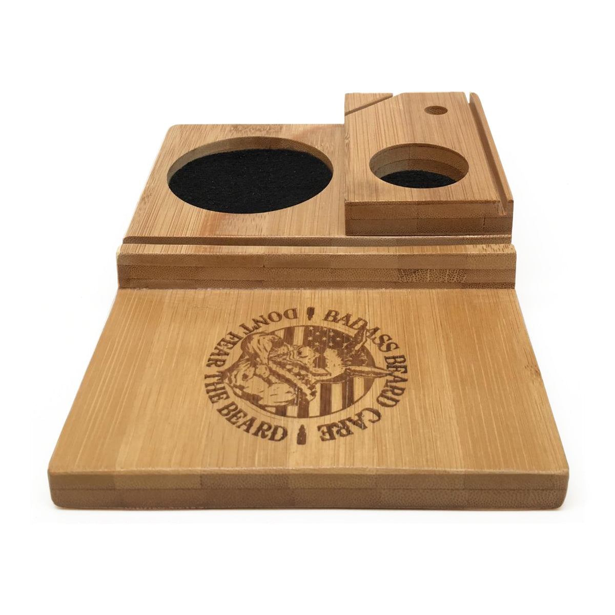Badass Beard Care Product Caddy Handmade Solid Bamboo