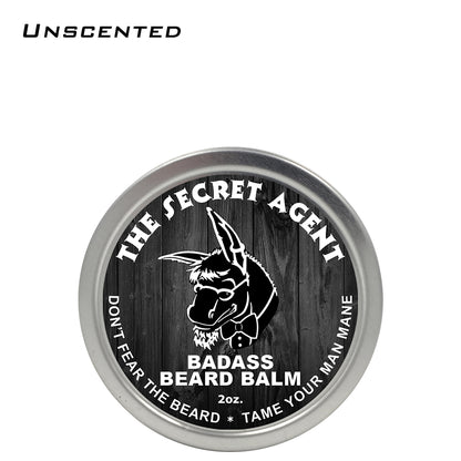 beard balm, badass beard care, the secret agent