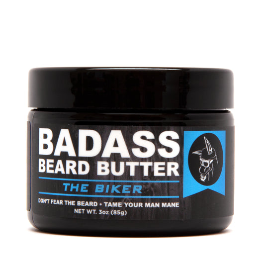beard butter, badass beard care, the biker