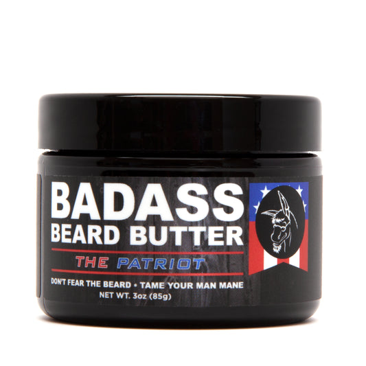 beard butter, badass beard care, the patriot