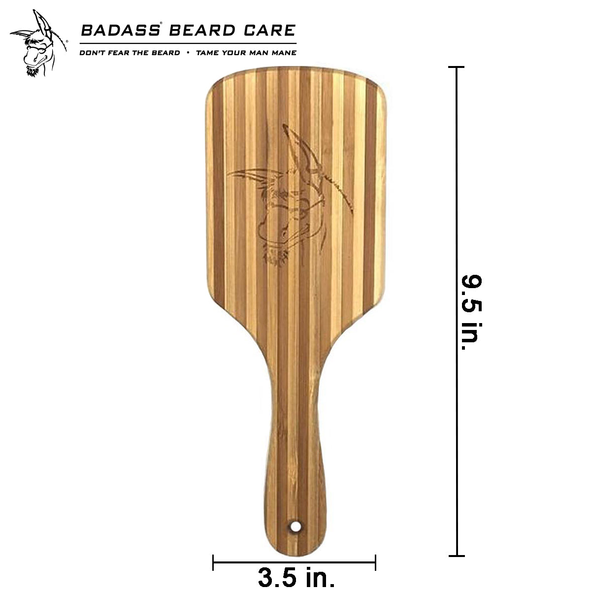 Wood Bristle Beard Brush